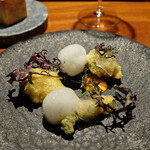 TACUBO - ハマグリと山菜のスリット