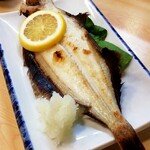 寿し割烹加久登 - 柳鰈塩焼き