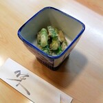 寿し割烹加久登 - お通し2022.3