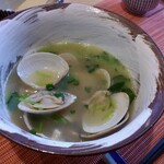 釜飯と和食 旬 - 蛤酒蒸しバター