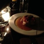 ブルーノート東京 - 鮟鱇のロティ　白菜のラグー添え　ソース・ケレス
      トリュフとフォア・グラ風味（取り分け後）３，０００円也