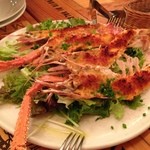 ピッツェリア ノーチェ - スカンピのパン粉焼き