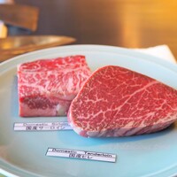 鉄板焼 赤坂 - ヒレとサーロイン