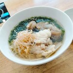 酒楽亭 空庵 - 青さ海苔と名残鮟鱇拉麺