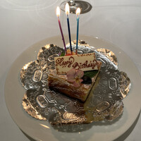 代官山ASO チェレステ 日本橋店 - お誕生日のチーズケーキ