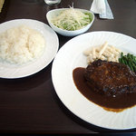 レストラン GLORY - 「ハンバーグステーキ」800円＋「ライス」150円