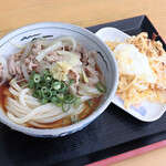 かざしうどん - 肉ぶっかけ冷、天玉