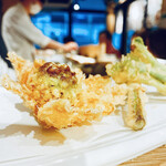 天ぷらとワイン大塩 - 山菜盛り3種