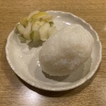 春のお店 - 塩おにぎり
