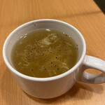 Gasuto - お代わり自由なスープ。溶き卵が少ないかも…