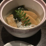 Isaribi No Yado Shisaido Kanchou - 炊き合わせ。筍に味がついてるのが残念。