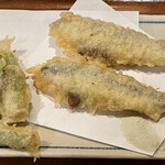 鮨 波づき - 稚鮎と山菜の天ぷら