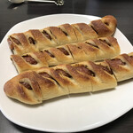 粉とクリーム - 食べやすい長さで切断