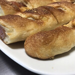 粉とクリーム - 先端に着目する。