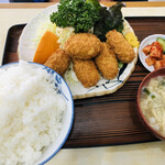 喜楽 - ♪カキフライ定食¥840