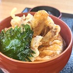 そば処ますこ庵 - イカ舞茸天丼