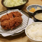 とんかつ 明石 - ベーコンかつ定食