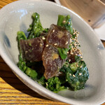 串兵衛 - マグロの漬けと菜の花の酢味噌和え