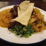 アプサラ レストラン&バー - スリランカプレートのアップ