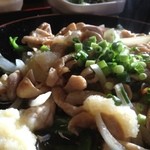 おふくろ亭 - '13/02/03 白ホル定食 ニンニク醤油 飯大 ニンニクがっつり ５００円