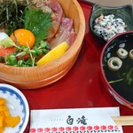 道の駅 原尻の滝　レストラン白滝 - りゅうきゅう丼定食