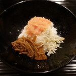 富小路 やま岸 - ご飯のお供3種盛り丼