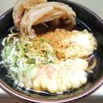 そばひろ - 玉ねぎ天そば490円+ソーセージ100円深夜の味方！