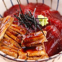 鮪づけ穴子丼