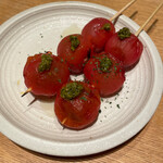焼き鳥 きんざん - 焼きトマト串 160円×2