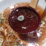 Shanhai Karyuu - 【2022.3.28(月)】四川不の豚肉とザーサイラーメンのスープ