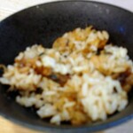 中華そば はまな - 貝飯(ピンボケご容赦)