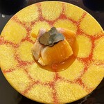 ひさご寿し - ビワマスのトリュフオイル卵黄まぶし