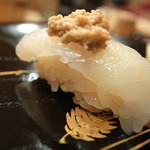 鮨 美菜月 - ふぐ、かわはぎの肝醤油