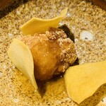 おみ乃 - ・伊達鶏のおかき揚げ