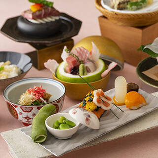 旬の美味しいものをふんだんに使用した贅を尽くした味わい