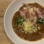 蕎麦に銘酒 蔵美庭 - 鯖出汁混ぜカレー