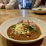 蕎麦に銘酒 蔵美庭 - 鯖出汁混ぜカレー