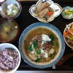 図書館前カフェこころ - 豆腐ハンバーグかぶおろし煮