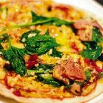 ● Bacon spinach pizza ●