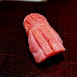 たかおか - 甘い脂が乗っています。ツルッと頂ました。美味しい!!