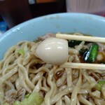 ラーメン二郎 - うずらは箸休め