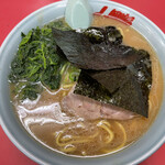 ラーメン山岡家 - 醤油　大盛　ほうれん草トッピング