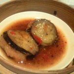 チャイナ - 茄子と豚挽き肉の蒸し物黒豆ソース