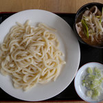 野外倶楽部 - 肉汁うどんセット(1000円)_2009-06-20