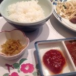 ステーキ屋 甚 - H25.02　ライス&ステーキ100g