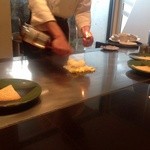 ステーキ屋 甚 - H25.02　アイスクリームの鉄板焼き