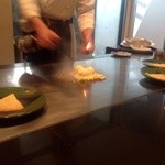 ステーキ屋 甚 - H25.02　アイスクリームの鉄板焼き