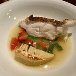 蒼 - 真鯛 筍 筍姫皮のソース