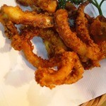 新ばし　なだ - カラマレス。ビールがススム♪