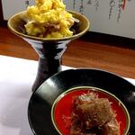 和かな - インカのめざめポテトサラ・こんにゃく鰹節和え